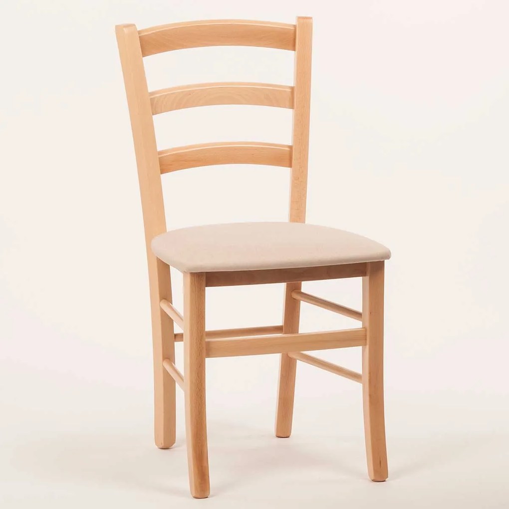 Stima stolička PAYSANE s čalúneným sedákom Vyberte odtieň ->: Rustikál, Vyberte látku ->: LUX Terracotta 10