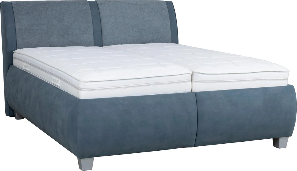XXXLutz ČALÚNENÁ POSTEĽ, 180/200 cm, modrosivá Beldomo - Sleep - Postele - 002873002201