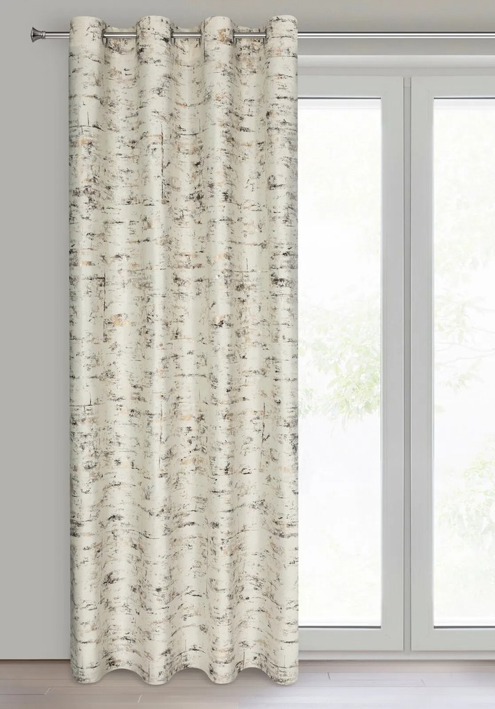 ZATEMŇOVACÍ ZÁVES NA KRÚŽKOCH TAMI 140X250 CM KRÉMOVÁ