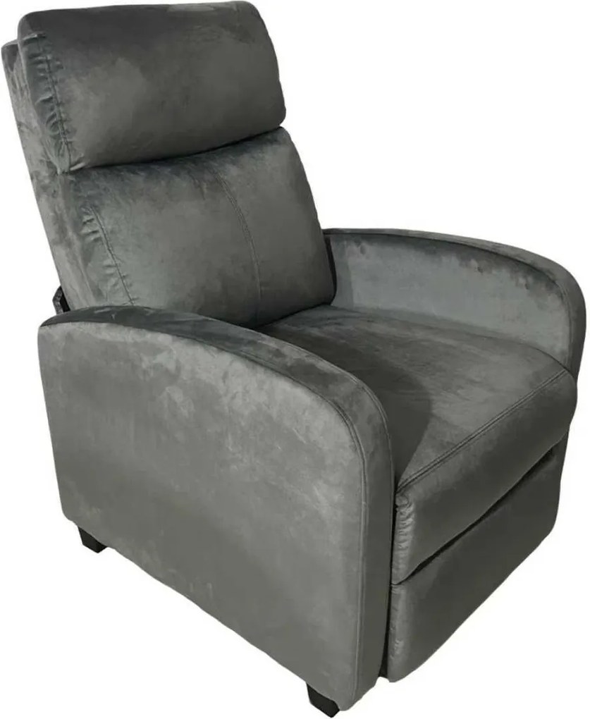 Relaxačné kreslo René rozkladacie šedé