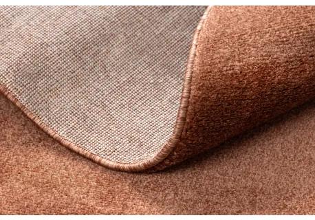 Okrúhly koberec SOFTY Jednotný, Jednobarevný, terakota Veľkosť: kruh 120 cm