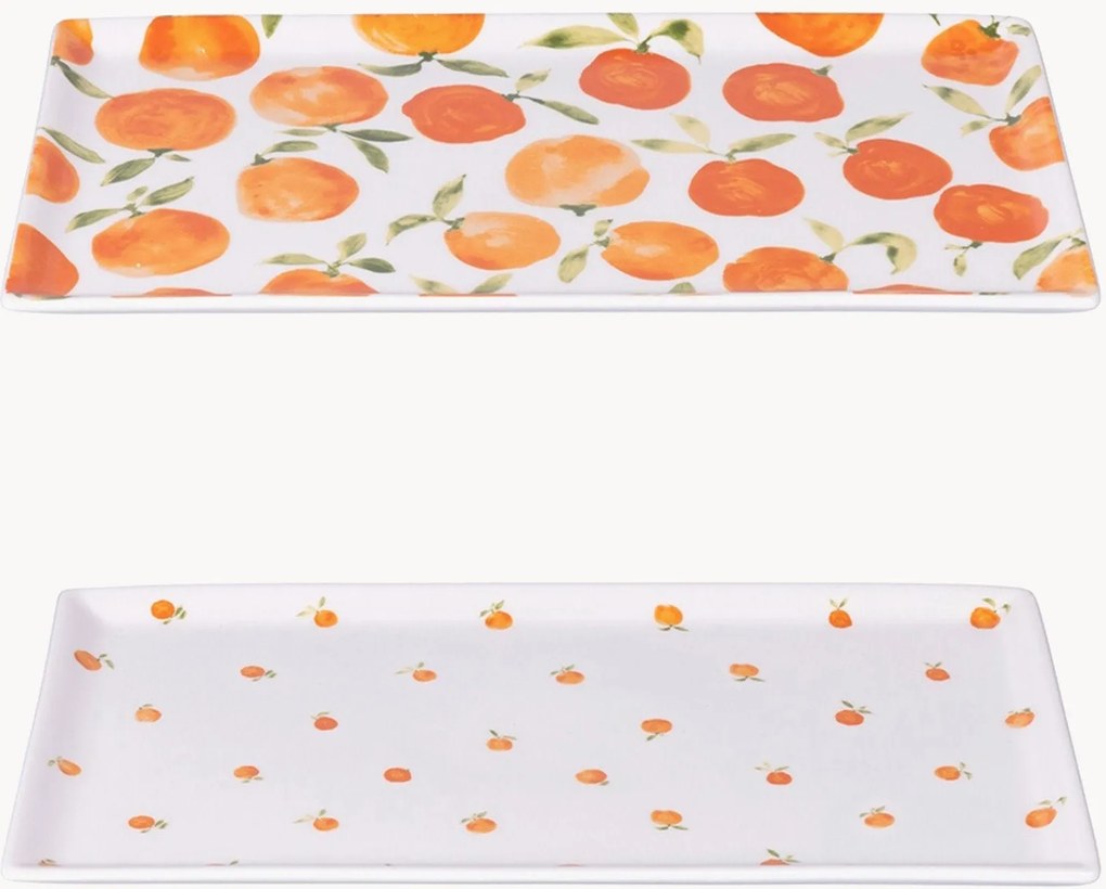 Obdĺžnikové taniere Fruit Life, 4 ks