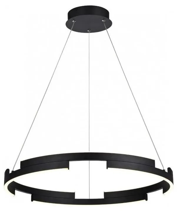 Redo 01-3173 - LED Stmievateľný luster na lanku CASTLE LED/36W/230V čierna