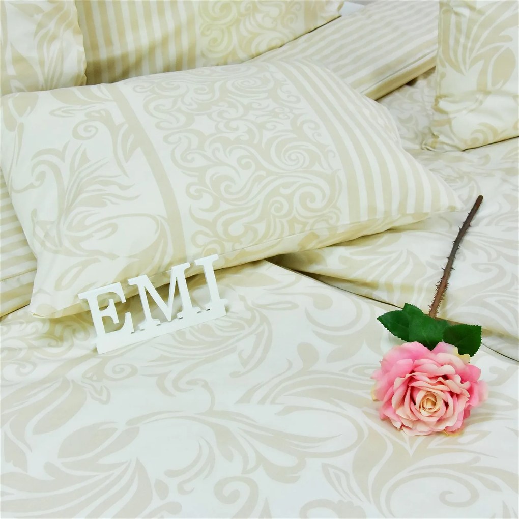Obliečky bavlnené Royal sivé EMI: Predĺžený set jednolôžko obsahuje 1x 140x220 + 1x 70x90