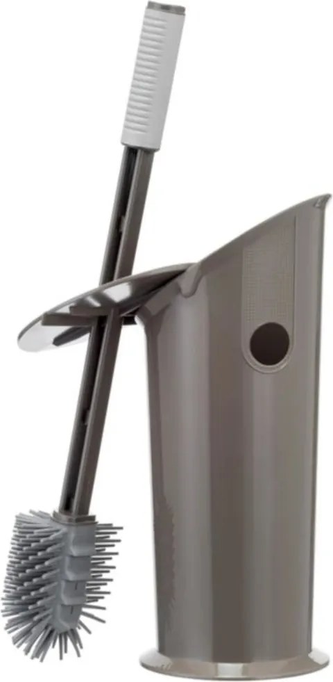 BAMA Gumová kefa na WC, hnedá