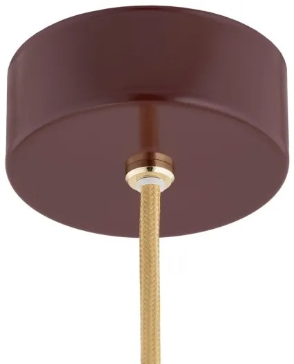 Argon 8452 - Luster na lanku ALMIROS 1xE14/7W/230V pr. 12 cm alabaster hnedá/zlatá