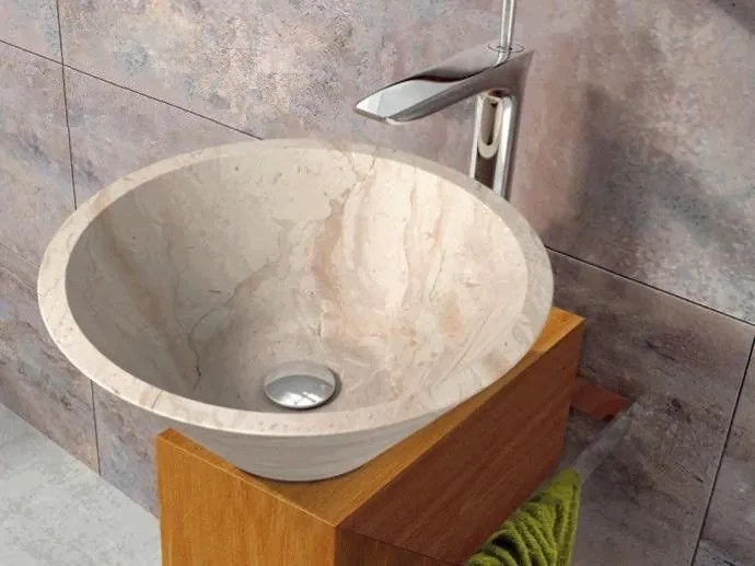 INDERA Fidus Cream 59161 Kamenné umývadlo