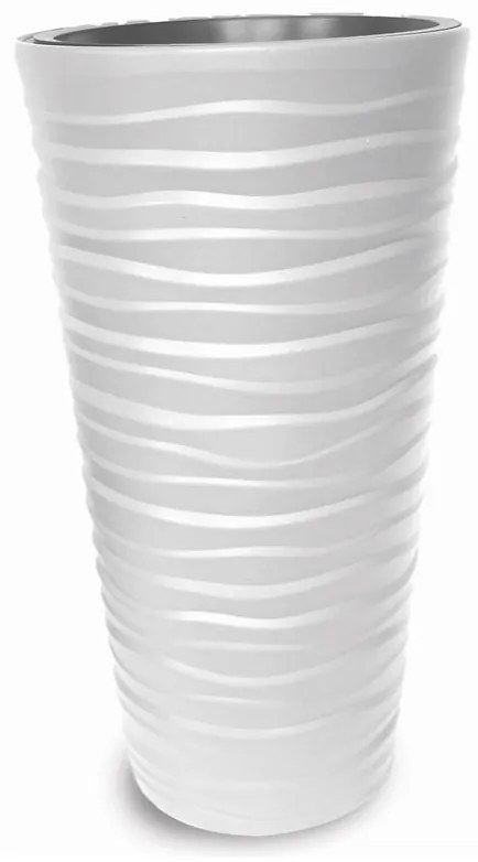 Kvetináč Bora 30x66h Biely Bw62