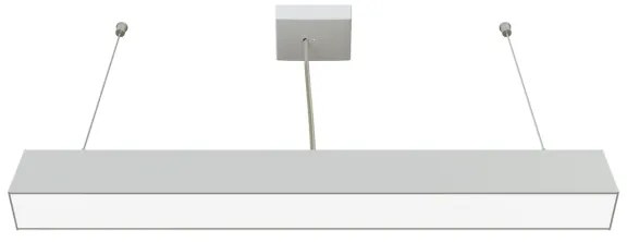 APLED - LED Luster na lanku LOOK LED/23W/230V 4000K 60 cm strieborná