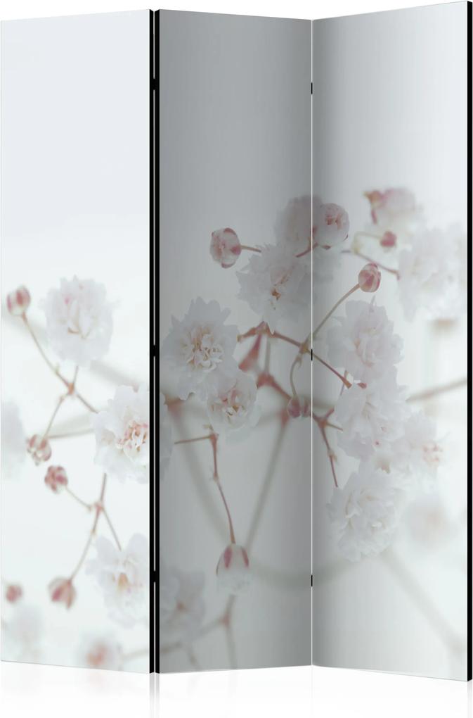 Paraván - White Flowers [Room Dividers] 135x172