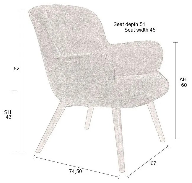 Tmavofialové zamatové kreslo Lenn – Dutchbone