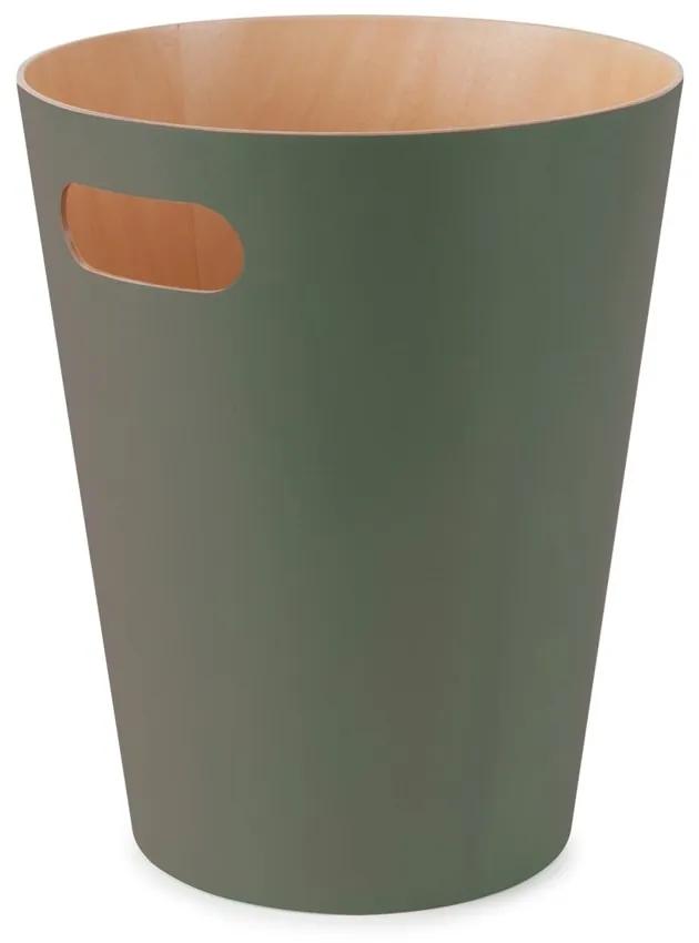 Umbra Odpadkový kôš WOODROW 28 cm zelený