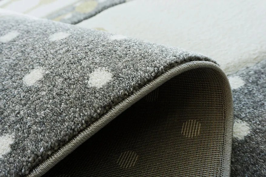 Berfin Dywany, Kusový koberec Smart Kids 22414 Grey, 120x180, šedá, detská izba