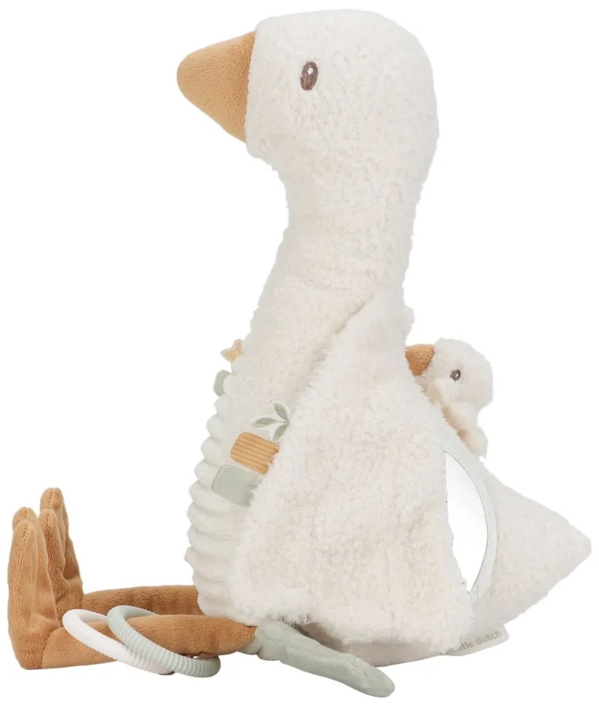 Hus plyšová s aktivitami Newborn Naturals