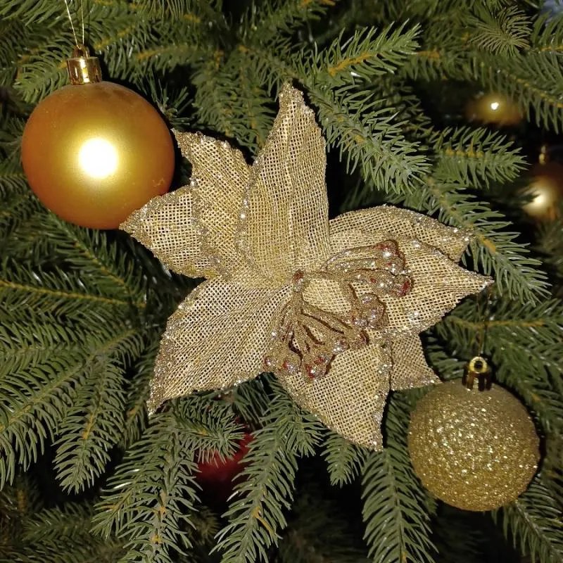 DECOLED Květ, prům. 20 cm, šampaň