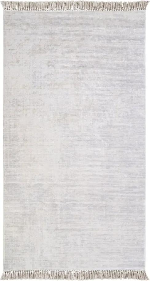 Sivý koberec Vitaus Hali Geometrik, 80 × 150 cm