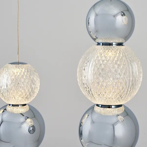 LED luster na lanku CREMONA LED/27W/230V 3000K matný chróm