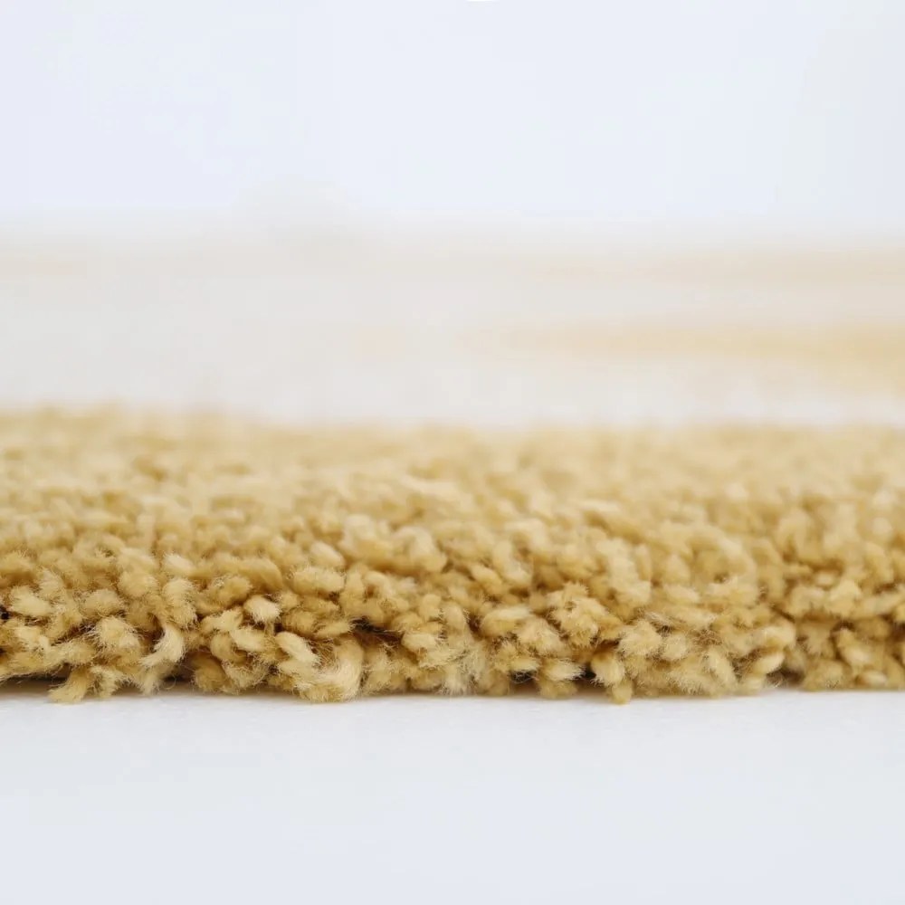 Okrovožltý detský koberec ø120 cm Bohemian Bird Miel – Nattiot