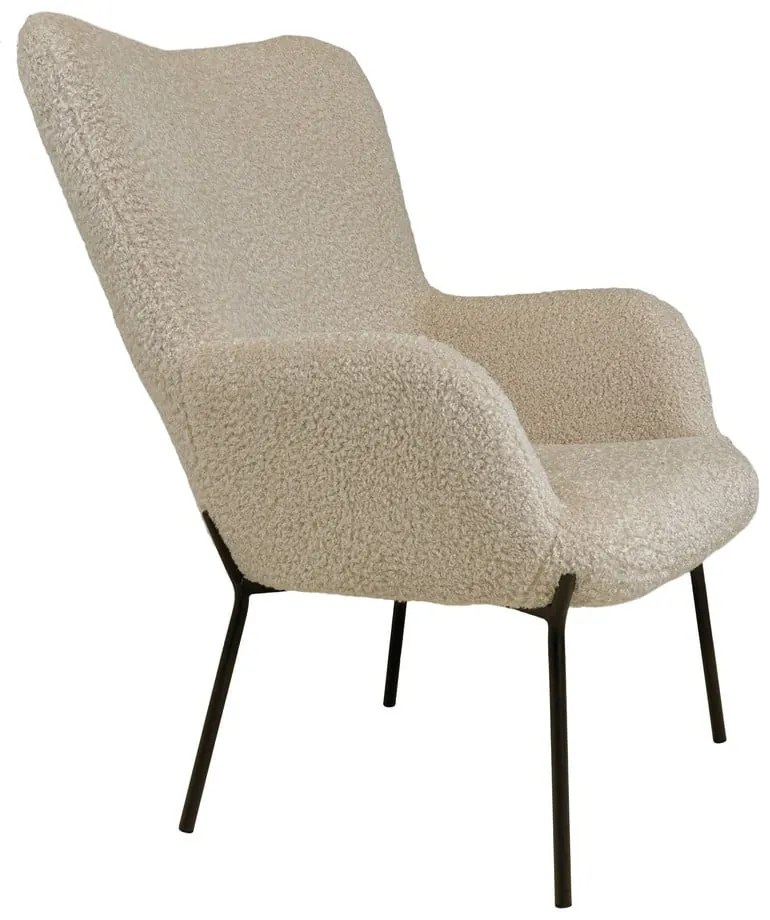 Béžové kreslo z umelej kožušiny Glasgow – Bonami Essentials