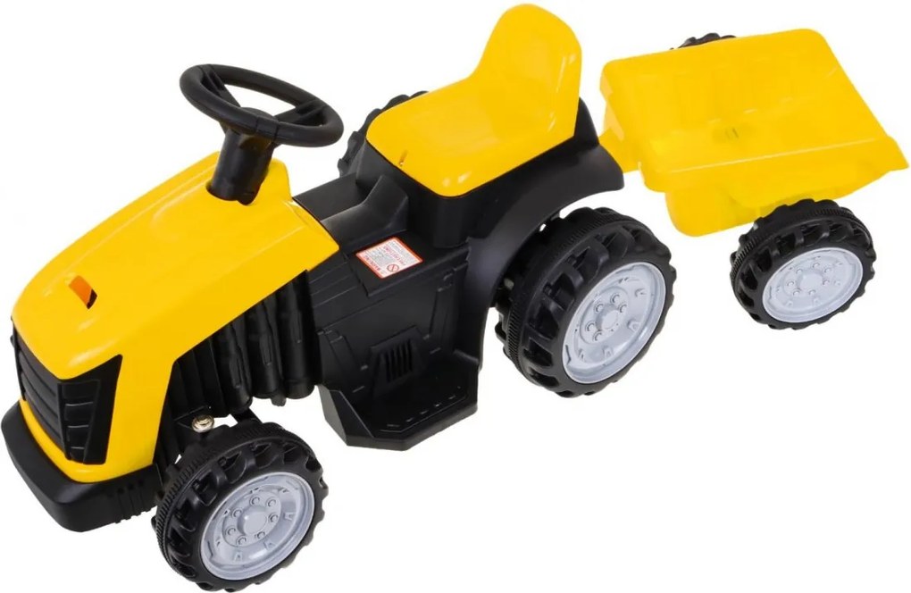 Ramiz Traktor s prívesom žltý