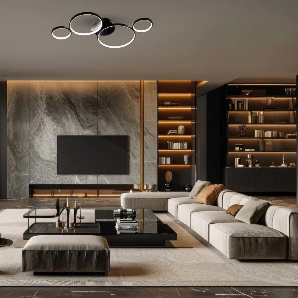 LED Stropné svietidlo UNIVERSE LED/30W/230V čierna