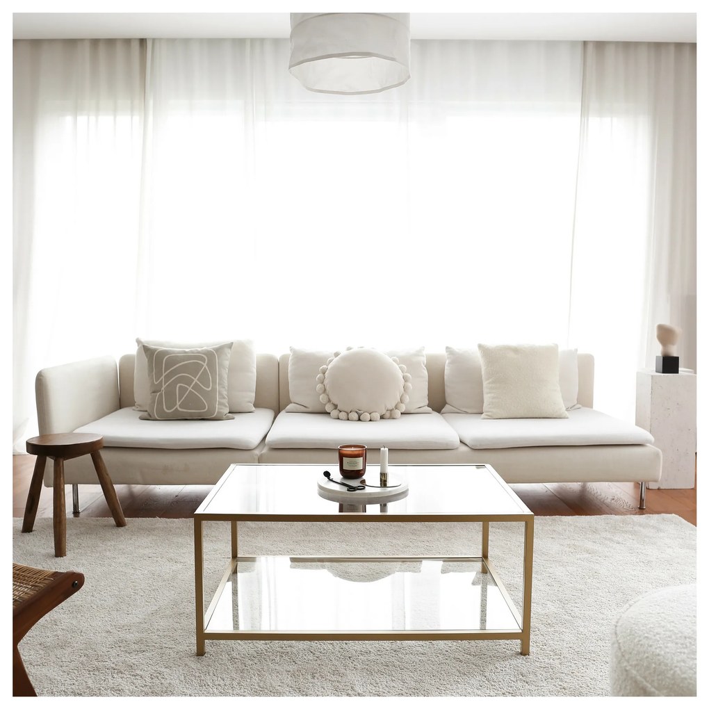 Zlytý Konferenčný stolík Astro 60 × 40 × 90 cm HANAH HOME