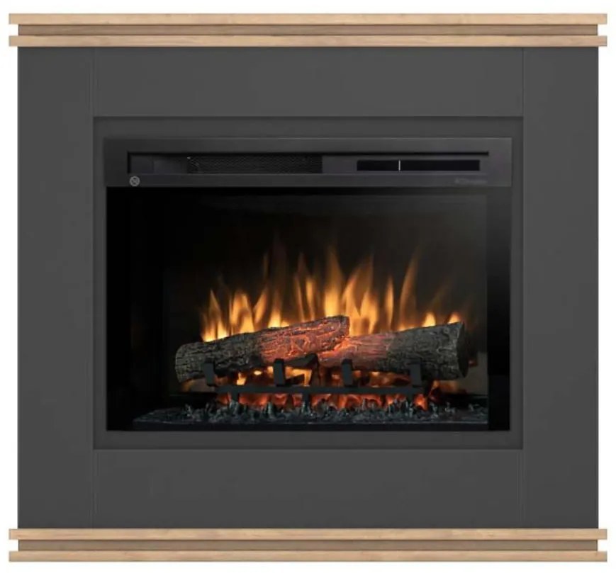 Elektrický krb Vena 26 čierny/dub