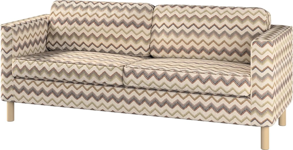 Poťah na pohovku Pärup pre 2 osoby farba produktu béžová látka zapletaná, vzorované
