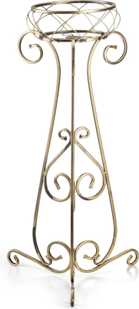 STOJAN NA KVETINÁČ FIORINA 96X47,5 CM ZLATÁ