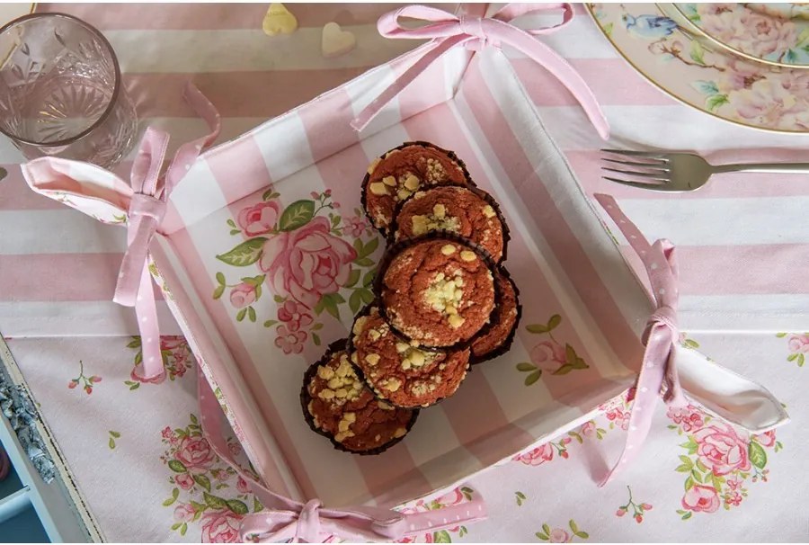 Bavlnená kuchynská chňapka - podložka s kvetmi ruže Sweet Roses - 20 * 20cm