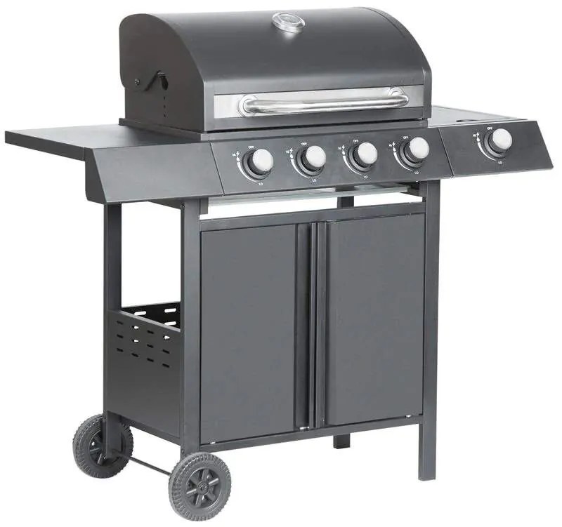 ST Záhradný plynový gril 4+1 horáky BBQ