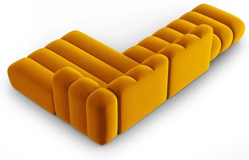 Žltá rohová pohovka (pravý roh) Lupine – Micadoni Home