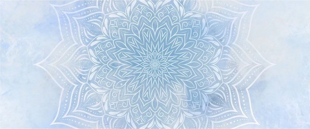 Obraz - Zimná mandala (120x50 cm)