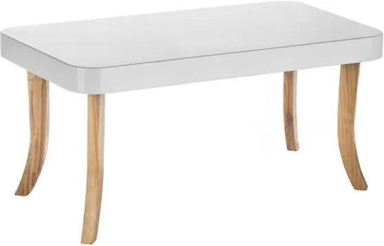 ArtSB Obdĺžnikový stolík Bunny Prevedenie: Stolík s hnedými 47 cm nohami