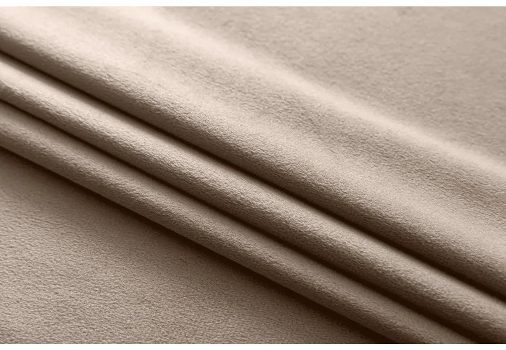 Svetlohnedý zatemňovací záves VELVET 140x250 cm Zavesenie: Kovové krúžky