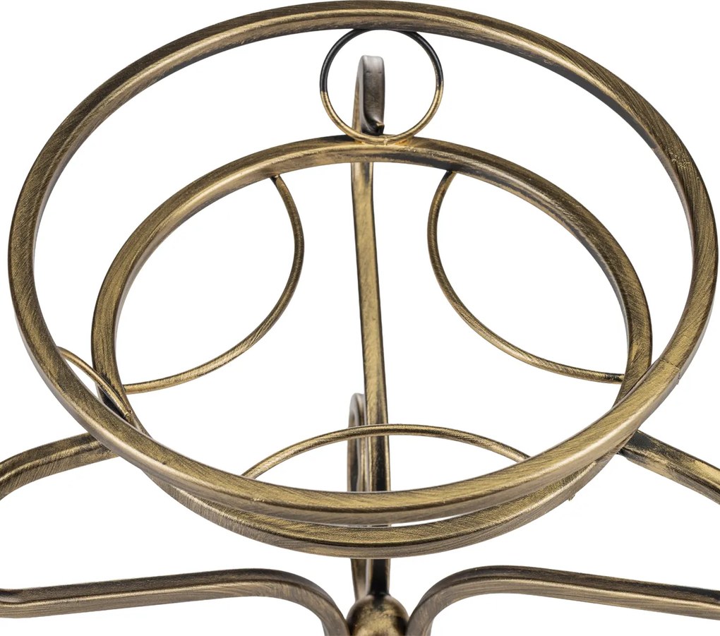 STOJAN NA KVETINÁČ MEDGRE 31,5X33 CM ZLATÁ