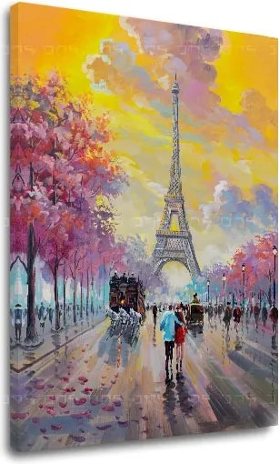 Obraz na plátne PRECHÁDZKA V PARÍŽI 1 dielny XOBCHZH6205E1