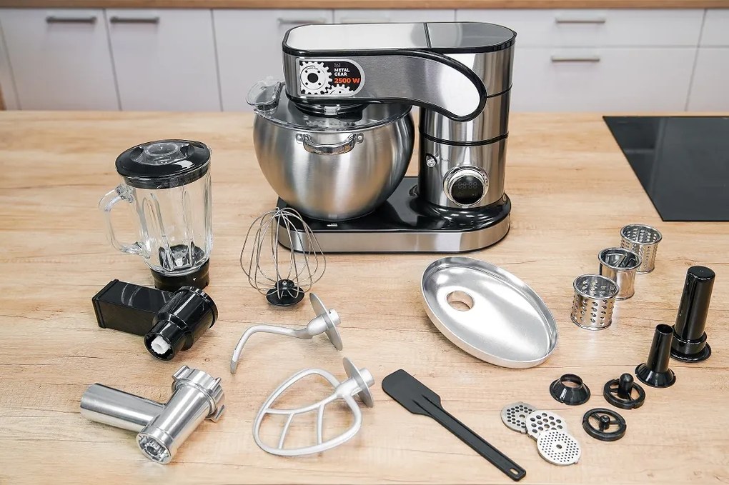 Celokovový kuchynský robot BestBerg BBR-20S / 2500 W / 10 l / 12 rýchlostí