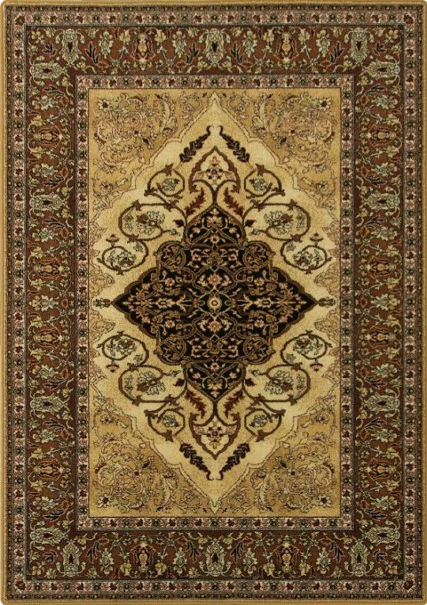 Koberec Isfahan Leyla jantár hnedý / béžový