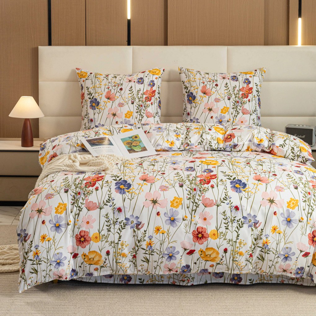 Obliečky z mikrovlákna WILDFLOWERS farebné Rozmer obliečky: 70 x 90 cm | 140 x 220 cm