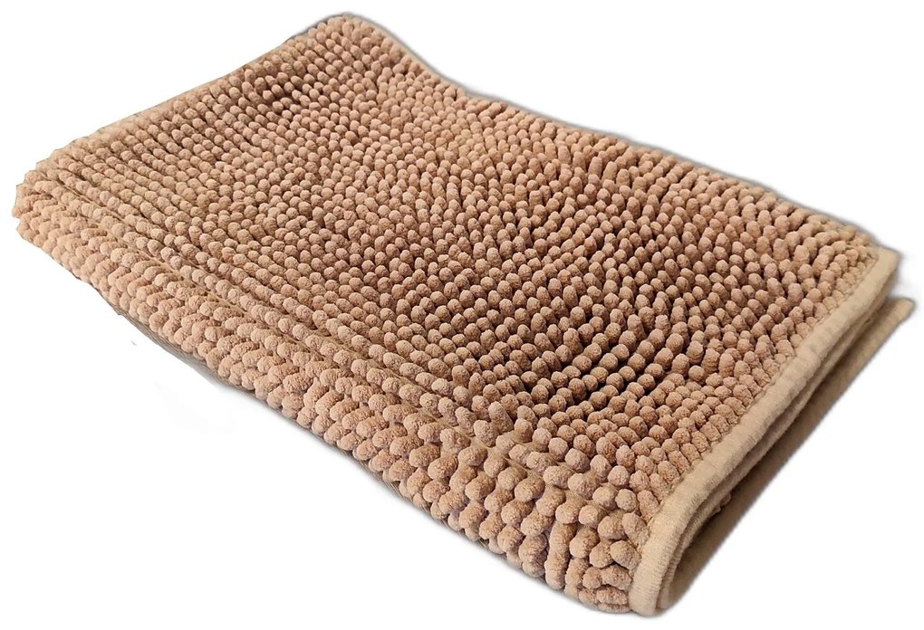 Kúpeľňová predložka LOOP - 50x80 cm - béžová