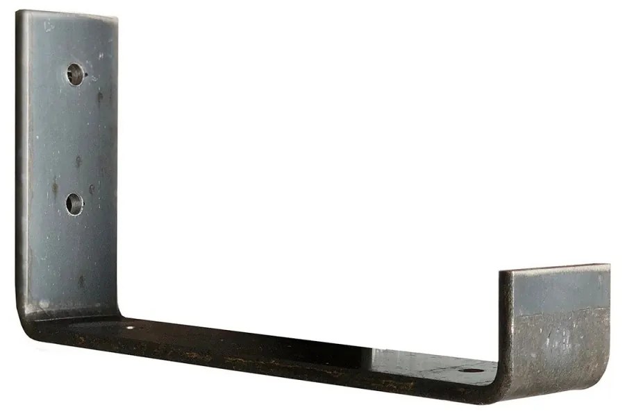 Nástenná polica LAM II 40 cm orech/čierna