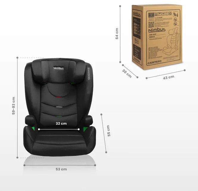 CARETERO autosedačka NIMBUS I-SIZE CAMEL (100-150 cm)
