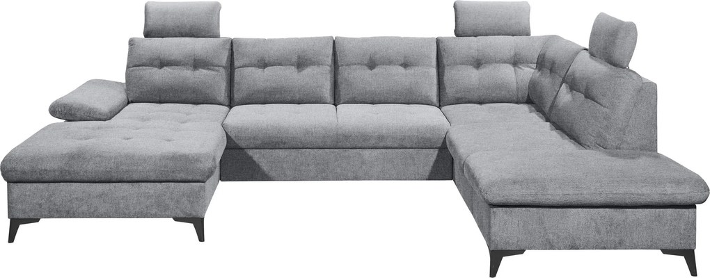 XXXLutz SEDACIA SÚPRAVA, textil, sivá MID.YOU - Sedačky - 002220053701
