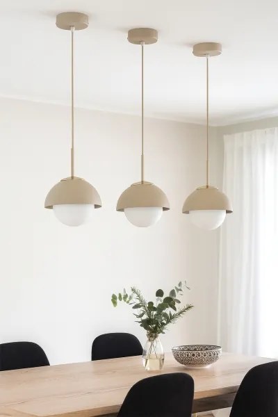 Brilagi - Luster na lanku COSMO 1xE27/60W/230V priem. 18 cm béžová/zlatá