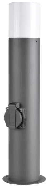 Vonkajšia lampa so zásuvkou DALLAS 1xE27/12W/230V IP44 antracit