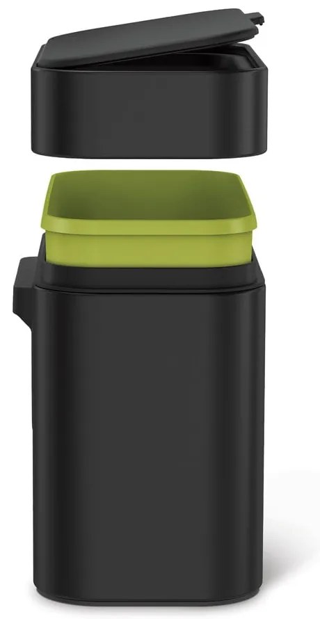 Matne čierna nádoba na kompostovateľný odpad 4 l – simplehuman