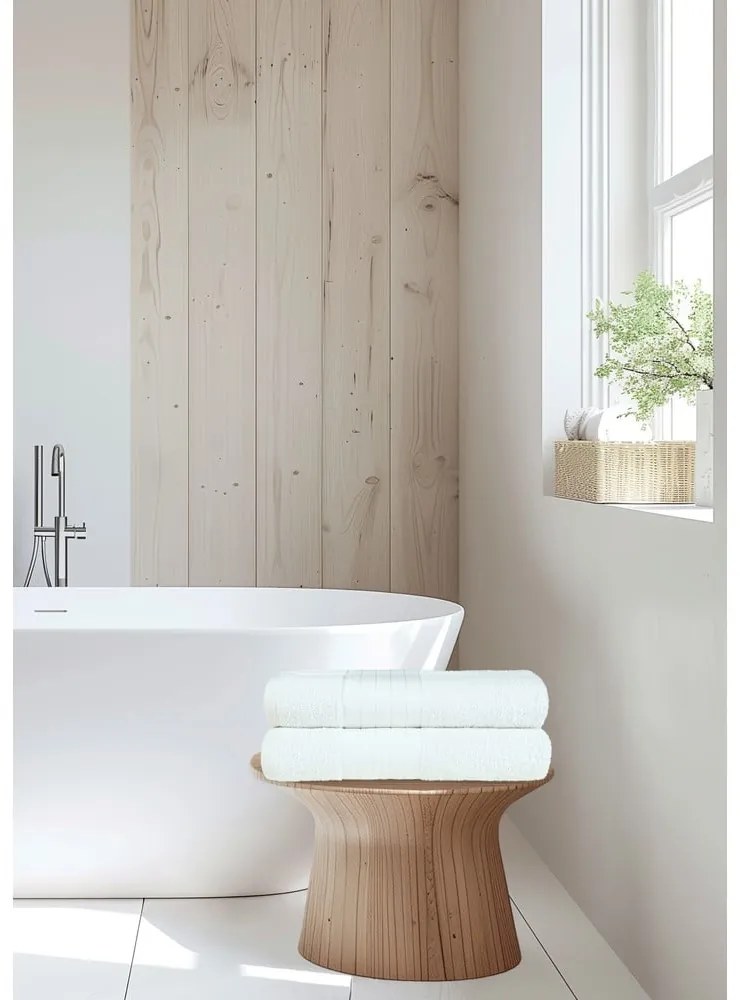 Biele froté bavlnené osušky v súprave 2 ks 70x140 cm – Good Morning