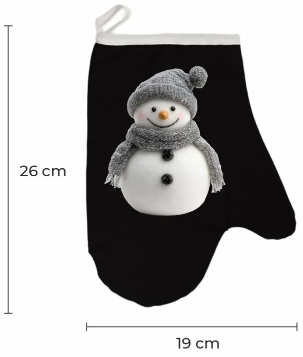 Vianočná kuchynská rukavica Snowbean EMI, hnedá