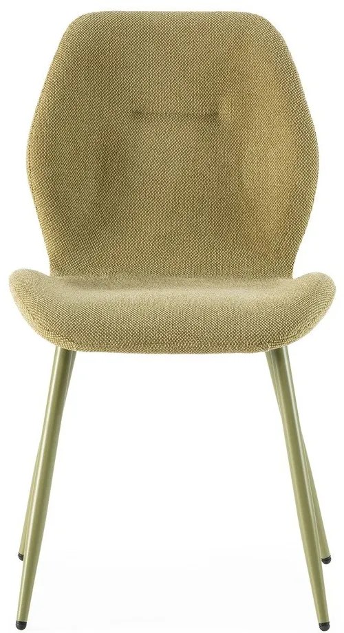 Zelené čalúnené jedálenské stoličky v súprave 4 ks Ansu – Marckeric